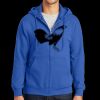 Tall Essential Fleece Full Zip Hooded Sweatshirt Thumbnail