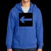 Tall Essential Fleece Full Zip Hooded Sweatshirt Thumbnail