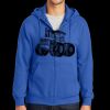 Tall Essential Fleece Full Zip Hooded Sweatshirt Thumbnail