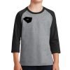 Youth Core Blend 3/4 Sleeve Raglan Tee Thumbnail