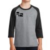 Youth Core Blend 3/4 Sleeve Raglan Tee Thumbnail