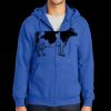 Tall Essential Fleece Full Zip Hooded Sweatshirt Thumbnail