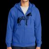 Tall Essential Fleece Full Zip Hooded Sweatshirt Thumbnail