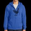 Tall Essential Fleece Full Zip Hooded Sweatshirt Thumbnail