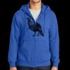 Tall Essential Fleece Full Zip Hooded Sweatshirt Thumbnail