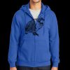 Tall Essential Fleece Full Zip Hooded Sweatshirt Thumbnail