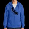 Tall Essential Fleece Full Zip Hooded Sweatshirt Thumbnail