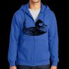Tall Essential Fleece Full Zip Hooded Sweatshirt Thumbnail