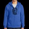 Tall Essential Fleece Full Zip Hooded Sweatshirt Thumbnail