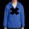 Tall Essential Fleece Full Zip Hooded Sweatshirt Thumbnail