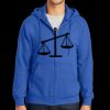 Tall Essential Fleece Full Zip Hooded Sweatshirt Thumbnail