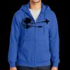 Tall Essential Fleece Full Zip Hooded Sweatshirt Thumbnail
