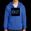 Tall Essential Fleece Full Zip Hooded Sweatshirt Thumbnail