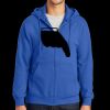Tall Essential Fleece Full Zip Hooded Sweatshirt Thumbnail