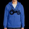 Tall Essential Fleece Full Zip Hooded Sweatshirt Thumbnail