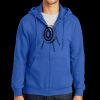 Tall Essential Fleece Full Zip Hooded Sweatshirt Thumbnail