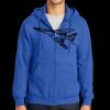 Tall Essential Fleece Full Zip Hooded Sweatshirt Thumbnail