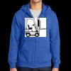 Tall Essential Fleece Full Zip Hooded Sweatshirt Thumbnail