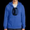 Tall Essential Fleece Full Zip Hooded Sweatshirt Thumbnail