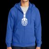 Tall Essential Fleece Full Zip Hooded Sweatshirt Thumbnail