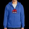 Tall Essential Fleece Full Zip Hooded Sweatshirt Thumbnail