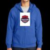 Tall Essential Fleece Full Zip Hooded Sweatshirt Thumbnail