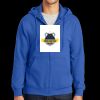 Tall Essential Fleece Full Zip Hooded Sweatshirt Thumbnail