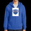 Tall Essential Fleece Full Zip Hooded Sweatshirt Thumbnail