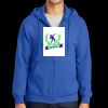 Tall Essential Fleece Full Zip Hooded Sweatshirt Thumbnail