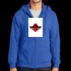 Tall Essential Fleece Full Zip Hooded Sweatshirt Thumbnail