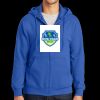 Tall Essential Fleece Full Zip Hooded Sweatshirt Thumbnail