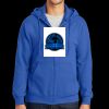 Tall Essential Fleece Full Zip Hooded Sweatshirt Thumbnail