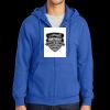 Tall Essential Fleece Full Zip Hooded Sweatshirt Thumbnail