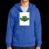 Tall Essential Fleece Full Zip Hooded Sweatshirt Thumbnail
