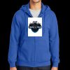 Tall Essential Fleece Full Zip Hooded Sweatshirt Thumbnail