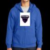 Tall Essential Fleece Full Zip Hooded Sweatshirt Thumbnail