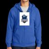 Tall Essential Fleece Full Zip Hooded Sweatshirt Thumbnail