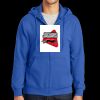 Tall Essential Fleece Full Zip Hooded Sweatshirt Thumbnail