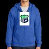 Tall Essential Fleece Full Zip Hooded Sweatshirt Thumbnail