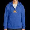 Tall Essential Fleece Full Zip Hooded Sweatshirt Thumbnail