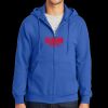 Tall Essential Fleece Full Zip Hooded Sweatshirt Thumbnail