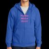 Tall Essential Fleece Full Zip Hooded Sweatshirt Thumbnail