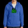 Tall Essential Fleece Full Zip Hooded Sweatshirt Thumbnail