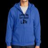Tall Essential Fleece Full Zip Hooded Sweatshirt Thumbnail