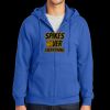 Tall Essential Fleece Full Zip Hooded Sweatshirt Thumbnail