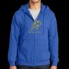Tall Essential Fleece Full Zip Hooded Sweatshirt Thumbnail